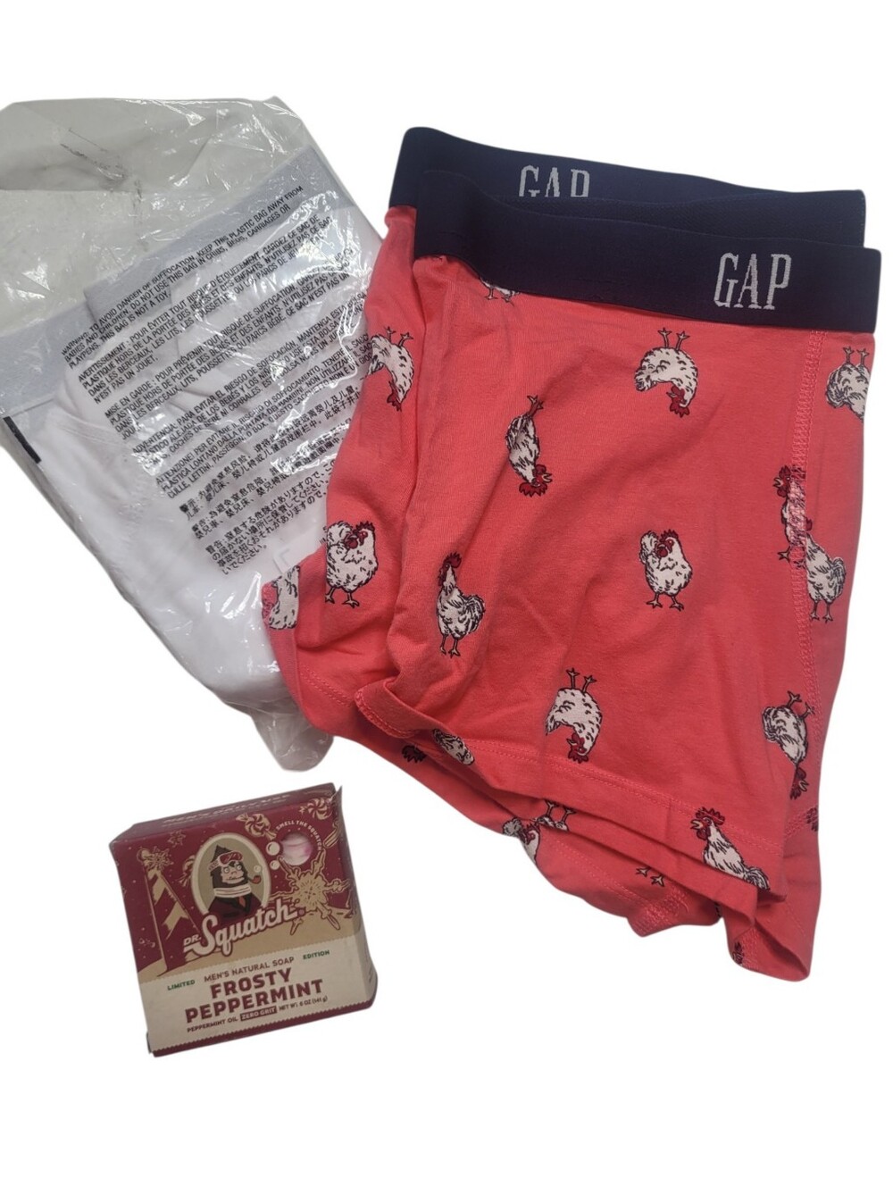 Gap Boxers Bundle With Bar Of Soap Large 35-36
